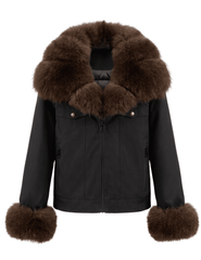 Steven Dann Valerie Down Jacket in Black closed