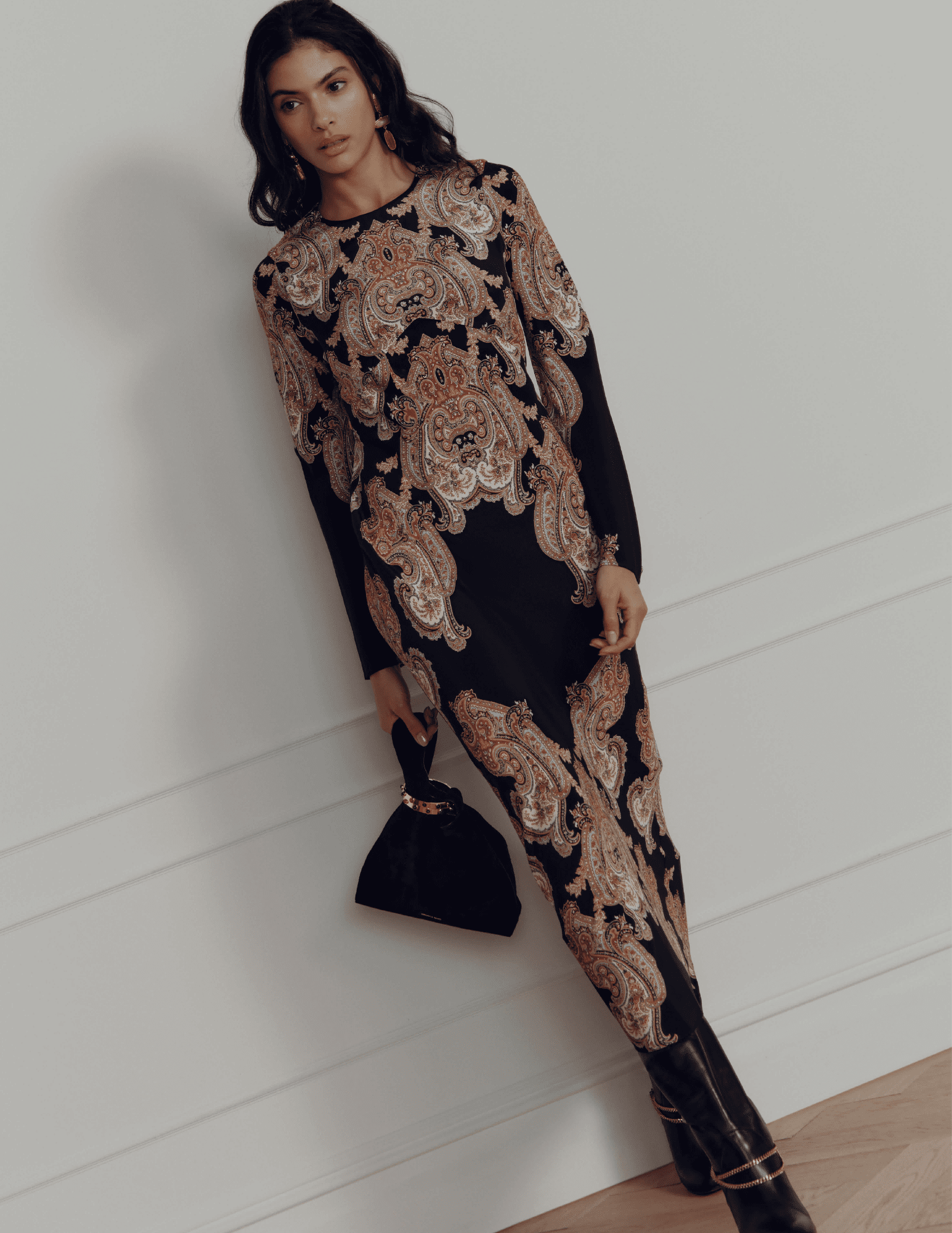 Veronica Beard - PRE-ORDER-Veronica Beard Lupita Long Sleeve Midi Dress - Buy Online