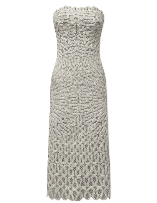 Simhkai Elise Crochet Midi Dress