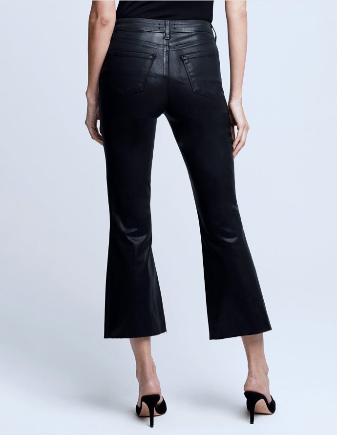 L'Agence - L'Agence Kendra High Rise Cropped Coated Jean - Buy Online