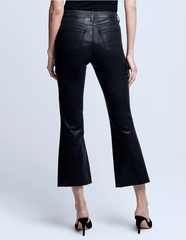L'Agence - L'Agence Kendra High Rise Cropped Coated Jean - Buy Online