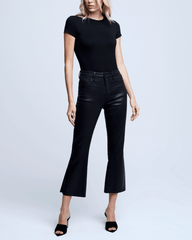 L'Agence - L'Agence Kendra High Rise Cropped Coated Jean - Buy Online