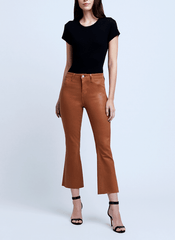 L'Agence - RA-L'Agence Kendra High Rise Cropped Coated Jean - Buy Online
