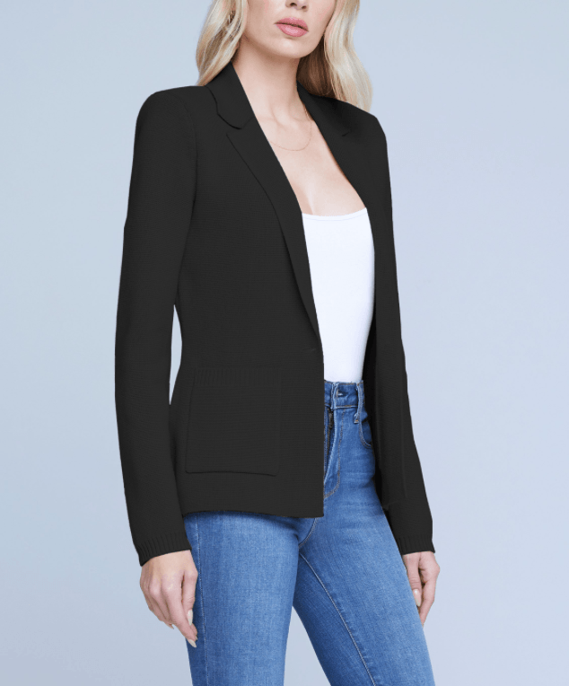 L'Agence - L'Agence Lacey Knit Blazer - Buy Online
