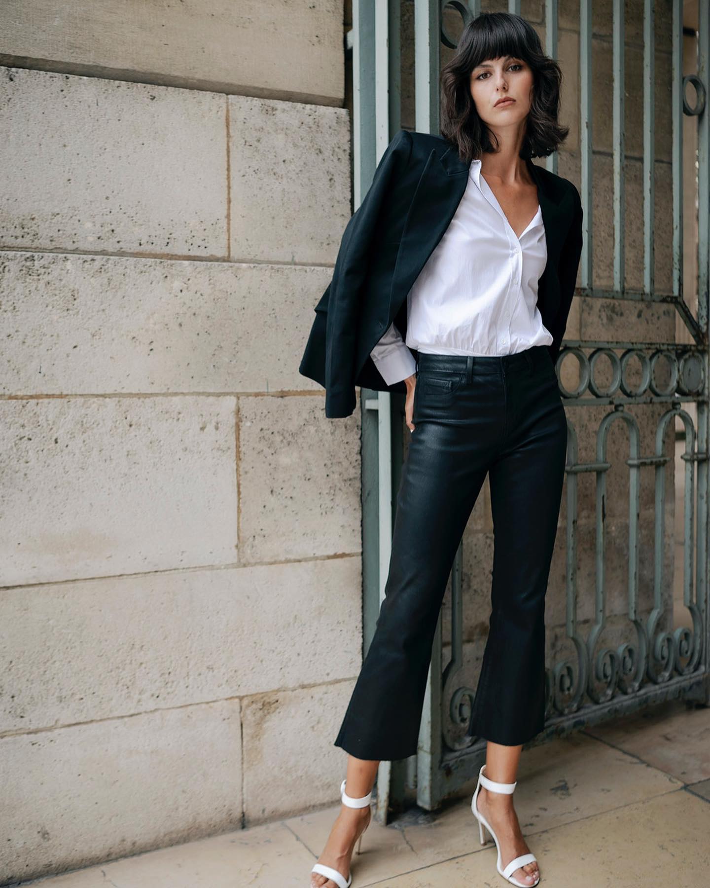 L'Agence - L'Agence Kendra High Rise Cropped Coated Jean - Buy Online