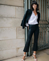 L'Agence - L'Agence Kendra High Rise Cropped Coated Jean - Buy Online