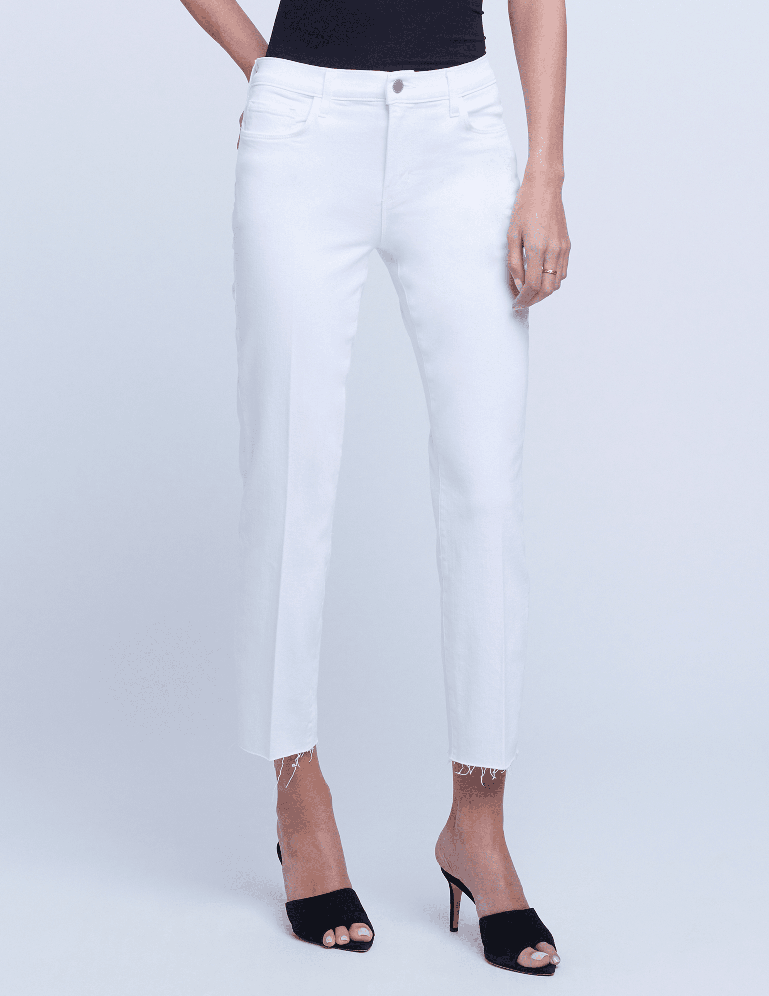 L'Agence - L'Agence Sada High Rise Cropped Slim Jean - Buy Online
