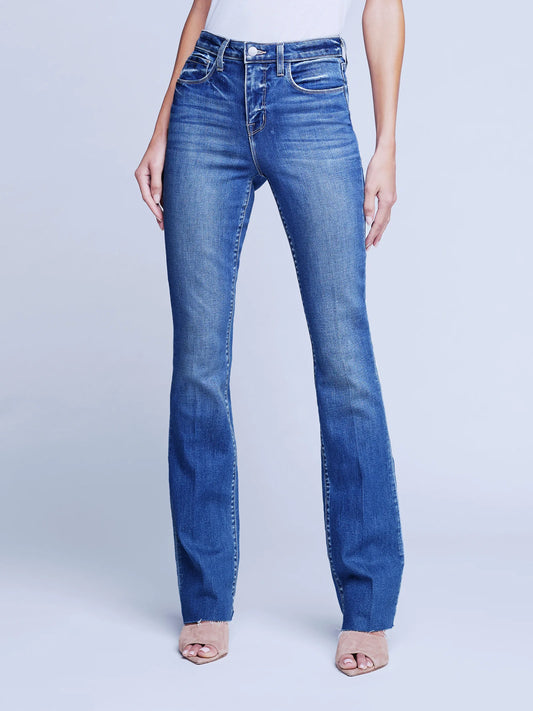 L'Agence - L'Agence Ruth High Rise Straight Jean In Cambridge - Buy Online