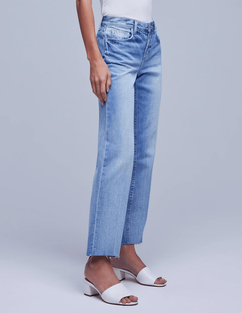 L'Agence Milana Low-Rise Straight Leg Jeans
