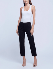 L'Agence Sada High Rise Cropped Slim Jean