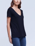 L'Agence Daija Relaxed V-Neck Tee