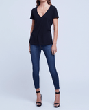 L'Agence Daija Relaxed V-Neck Tee