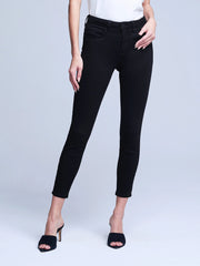 L'Agence Margot High Rise Skinny Jean In Noir