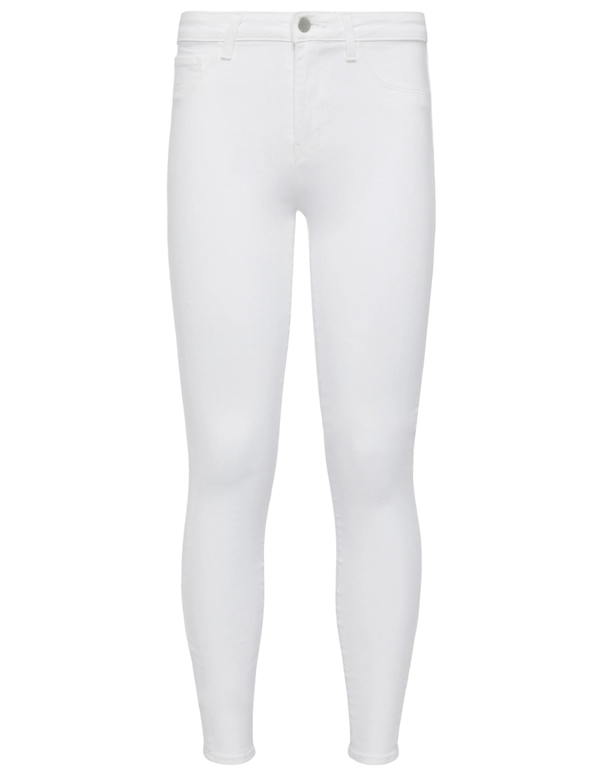 L’AGENCE Marguerite High-Rise Skinny Jeans in White – premium designer denim