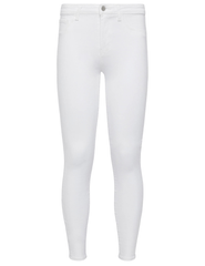 L’AGENCE Marguerite High-Rise Skinny Jeans in White – premium designer denim