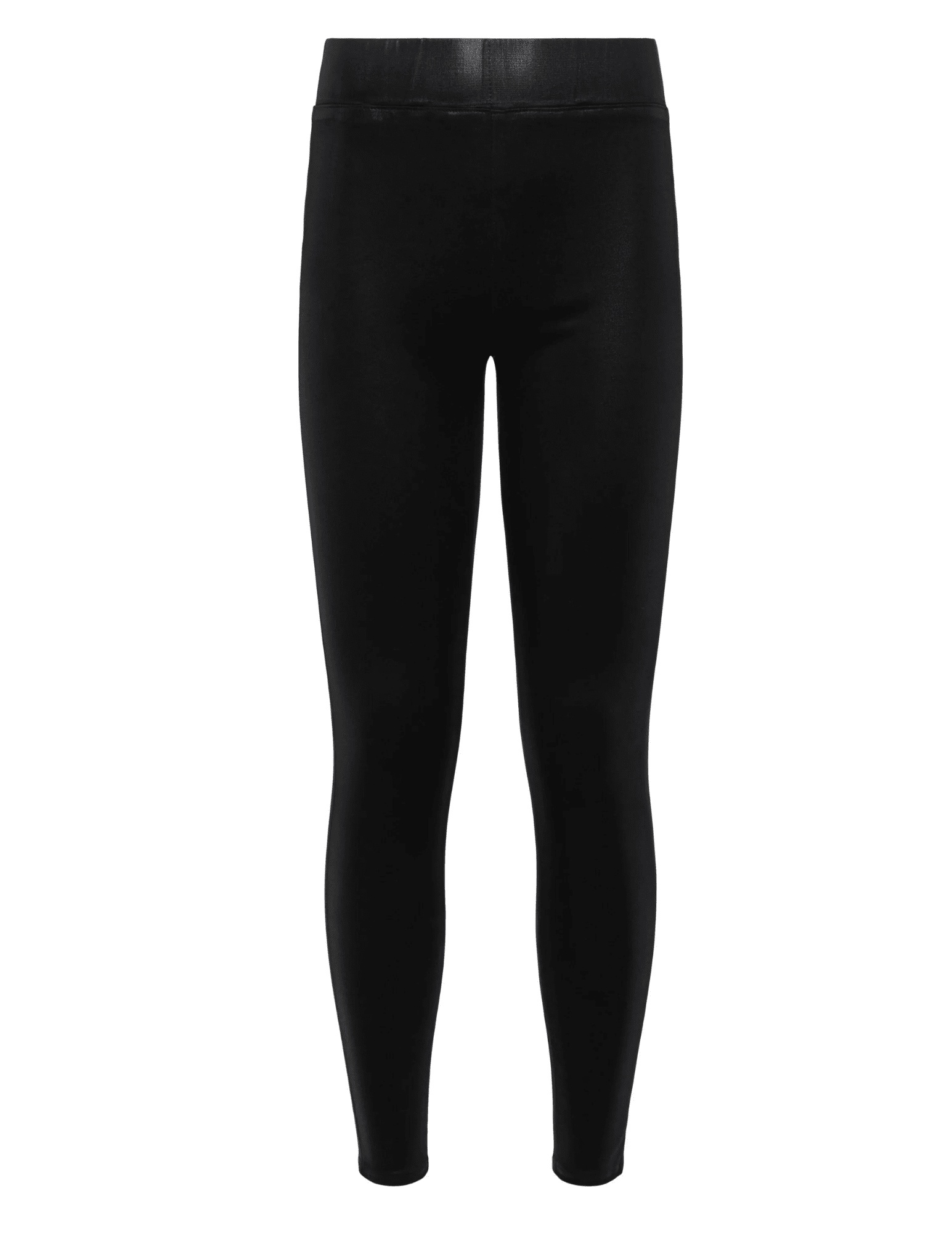 L'Agence Rochelle Coated Pull On Jean In Noir Coated