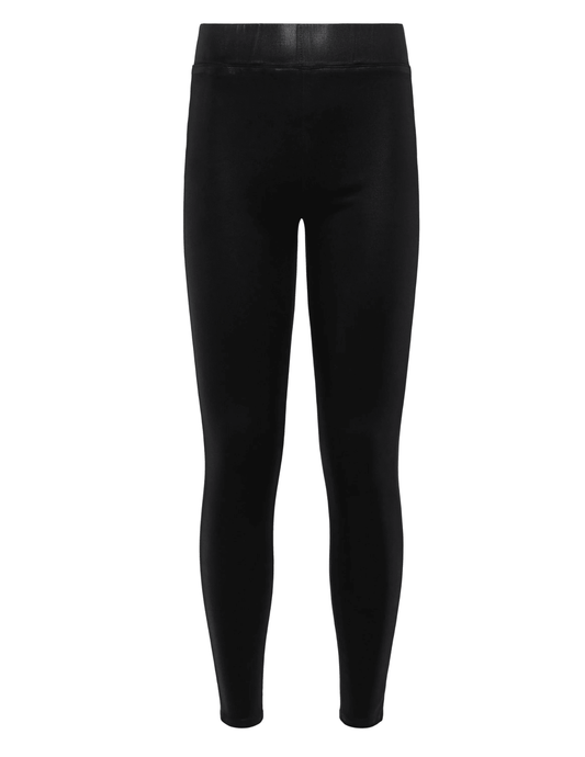 L'Agence Rochelle Coated Pull On Jean In Noir Coated