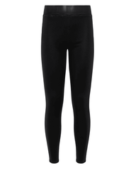 L'Agence Rochelle Coated Pull On Jean In Noir Coated