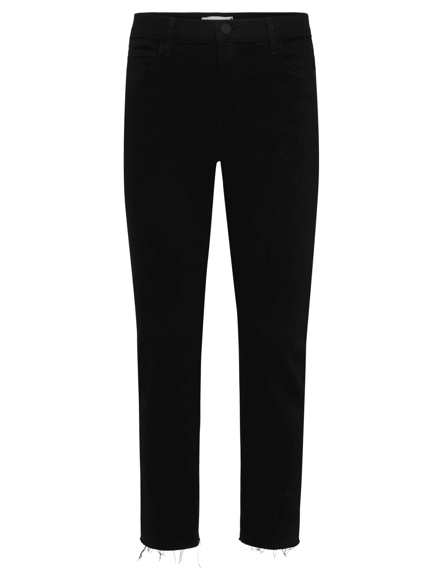 L'Agence Sada High Rise Cropped Slim Jean In Black