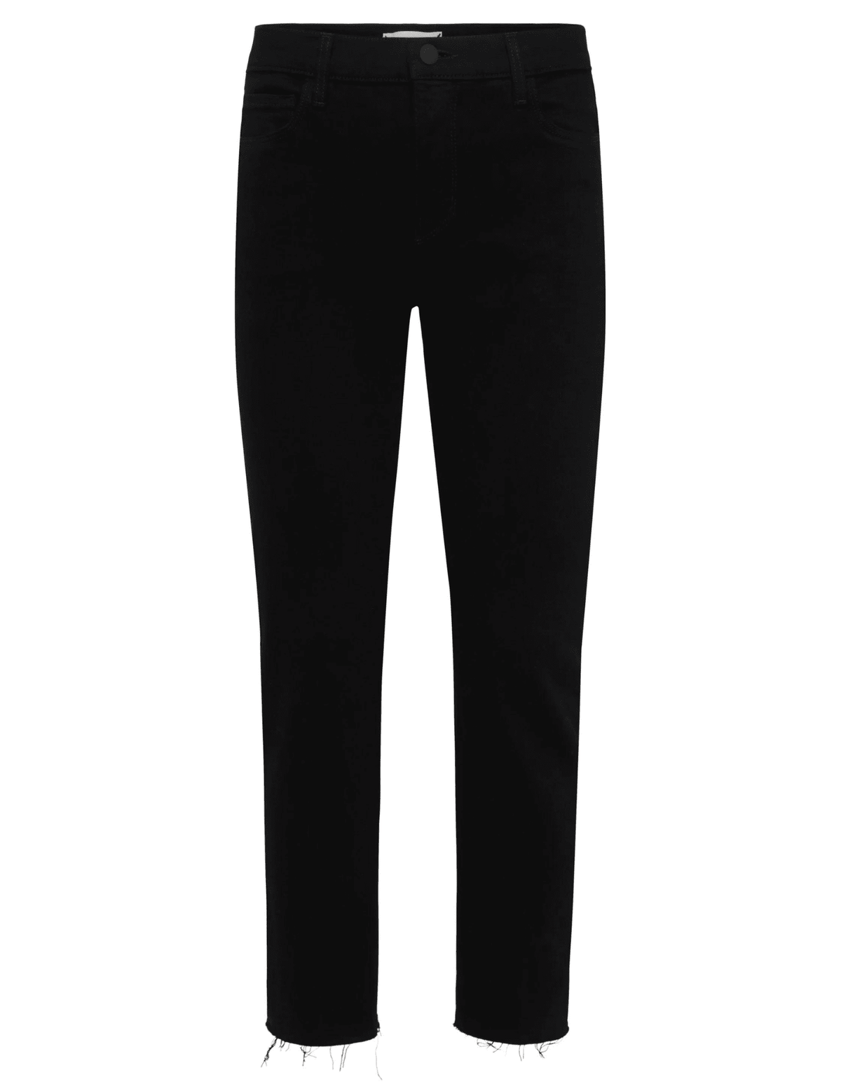 L'Agence Sada High Rise Cropped Slim Jean In Black